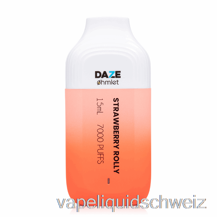 7 Daze Ohmlet 7000 0 % Null Nikotin Einweg-Erdbeer-Rolly-Vape Schweiz